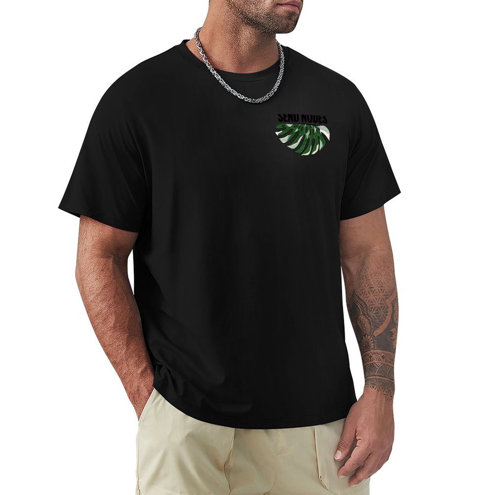 Variegated Monstera Node - Send Nodes - T-shirt Monstera panaché