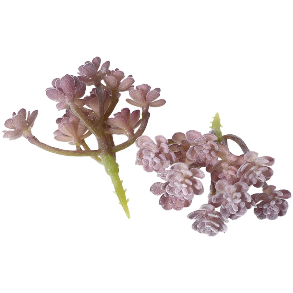 Succulent Arrangement Mini - Succulentes artificielles en PVC floqué violet