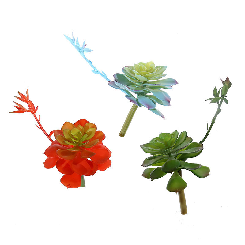 Succulent Arrangement Mini - Wusmart-Grandes plantes succulentes artificielles Zhong Shi