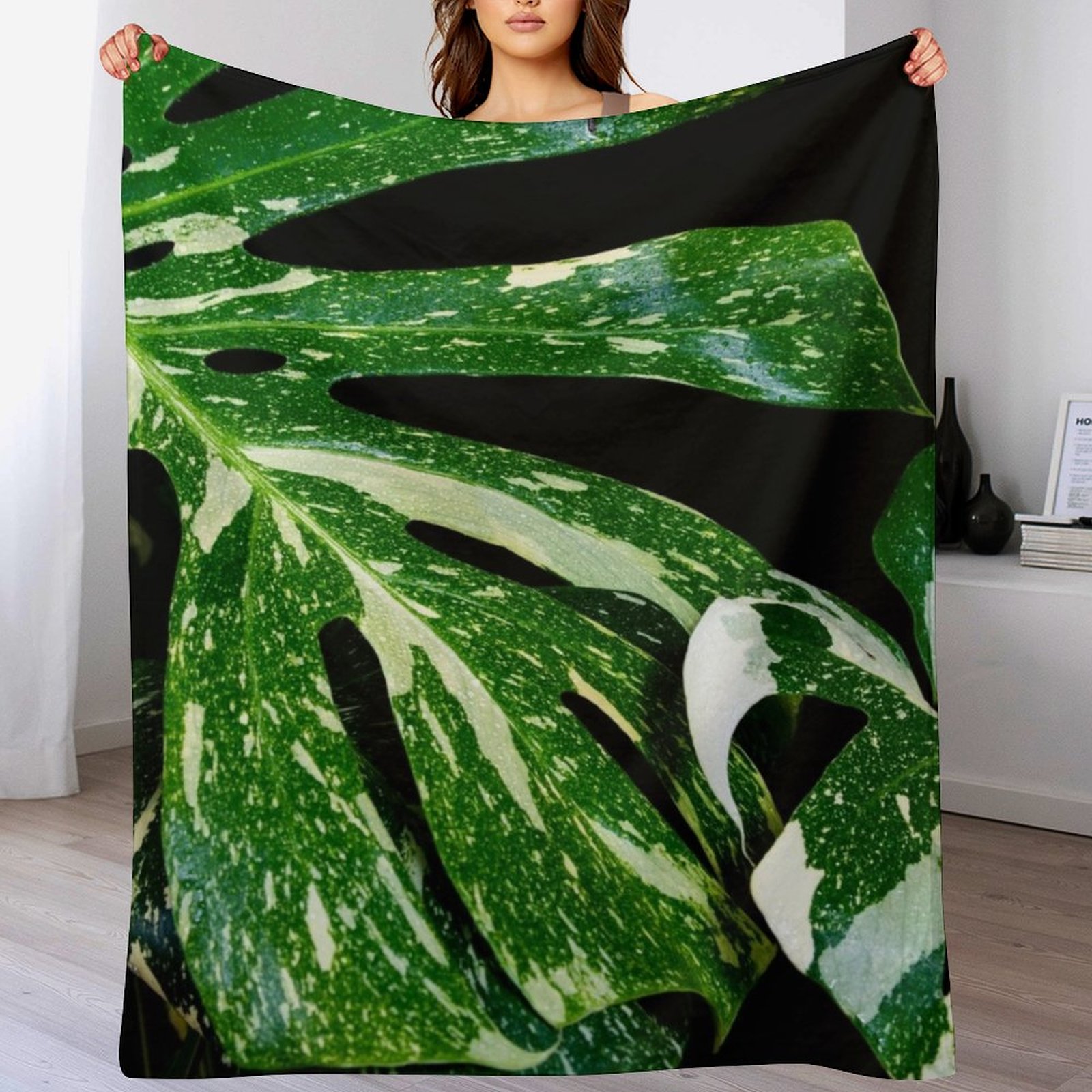 Couverture décorative élégante - Monstera Thai Constellation avis et prix