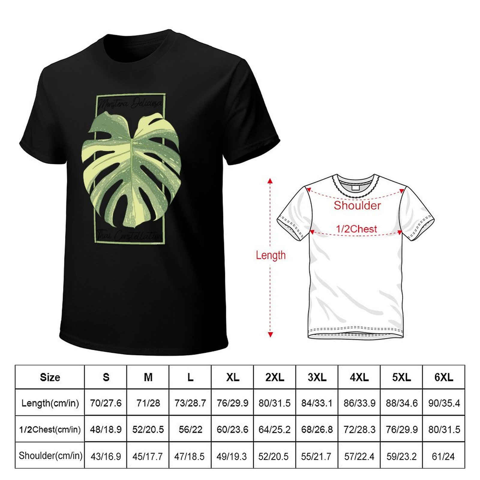 T-shirt Monstera Thai Constell - Monstera Thai Constellation avis et prix